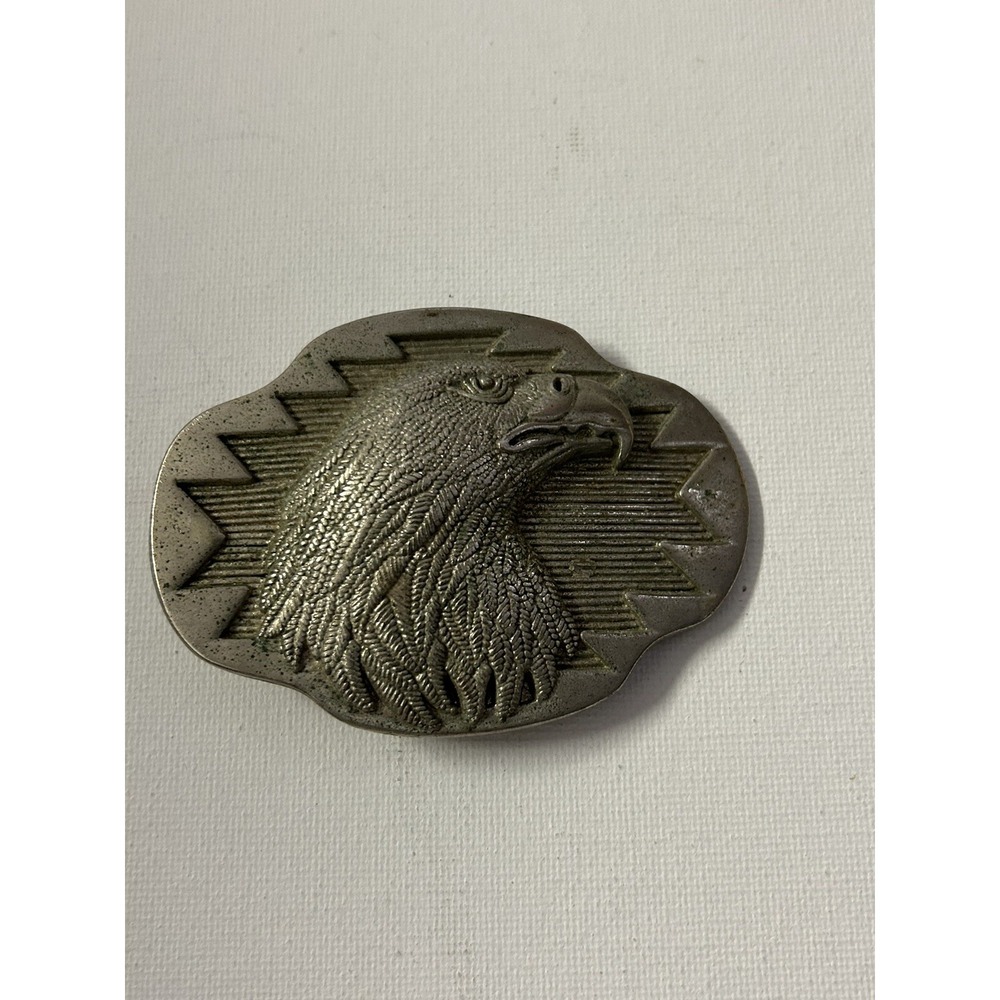 Pewter Color Eagle 3-D Belt Buckle